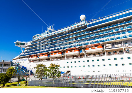 長崎港客船入港（Diamond Princess）松ヶ枝埠頭【長崎市】 119867736