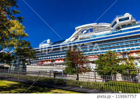 長崎港客船入港（Diamond Princess）松ヶ枝埠頭【長崎市】 119867757