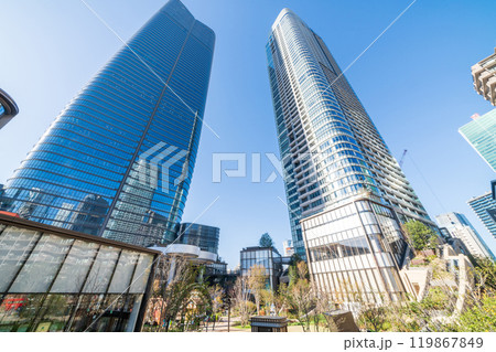 「東京都」麻布台ヒルズのビル群 119867849