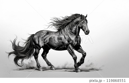 格好良く綺麗な馬 格好良く綺麗な馬 119868551