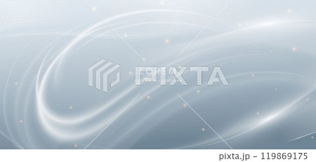 Abstract white wave lines on grey background with lighting effect sparkle. Abstract white wave lines on grey background with lighting effect sparkle. 119869175