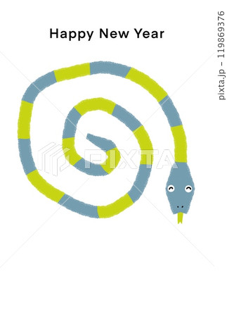 巳年年賀状 巳年年賀状 119869376