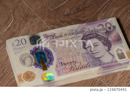 Pile of money british pounds sterling gbp for business and finance 3 119870491