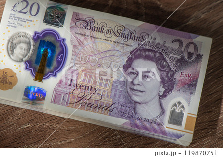 Pile of money british pounds sterling gbp for business and finance 2 119870751