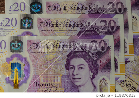 Great Britain money, British pounds on the table, close up, financial business concept, English currency Great Britain money, British pounds on the table, close up, financial business concept, English currency 119870815