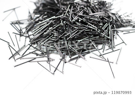 Group of common steel nails Group of common steel nails 119870993