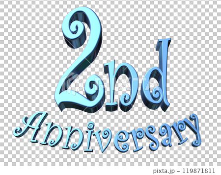 3DCG characters "2nd Anniversary/2nd anniversary" blue, blue 3DCG characters "2nd Anniversary/2nd anniversary" blue, blue 119871811