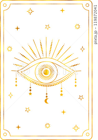 Tarot card peace. The major arcana of a deck of cards. 119872041