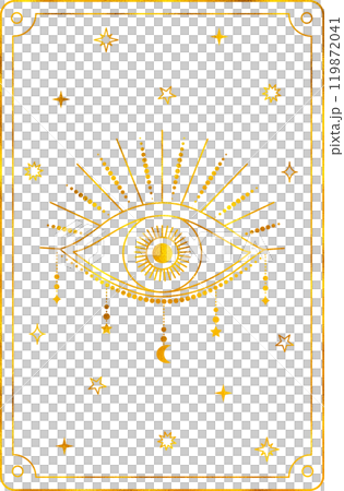 Tarot card peace. The major arcana of a deck of cards. 119872041