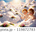 雲の上で微笑む天使 119872783