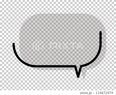 帶有斷點圖案陰影 6 的語音氣泡 119872974