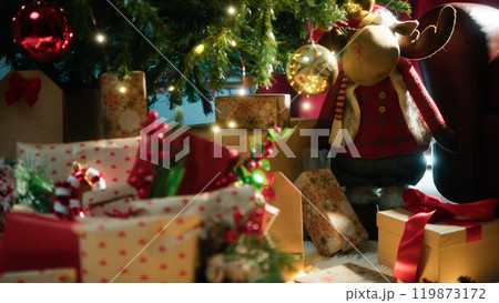 Christmass Gift Boxes under tree 119873172
