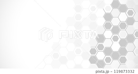 Abstract design element with geometric background of hexagons shape pattern Abstract design element with geometric background of hexagons shape pattern 119873332