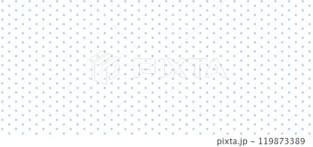 ドット・水玉のパターンの背景　かわいい　青　Blue handwritten dot pattern 119873389
