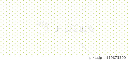 ドット・水玉のパターンの背景　かわいい　緑　黄緑　Green handwritten dot 119873390