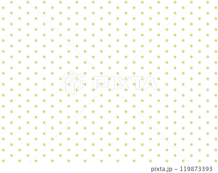 ドット・水玉のパターンの背景　かわいい　緑　黄緑　Green handwritten dot 119873393