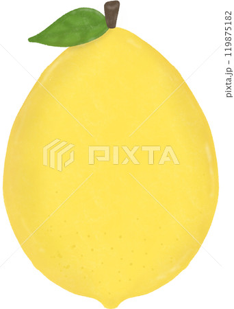 yellow pear with leaf 119875182