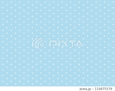 ドット・水玉のパターンの背景　かわいい　青　Blue handwritten dot pattern 119875579
