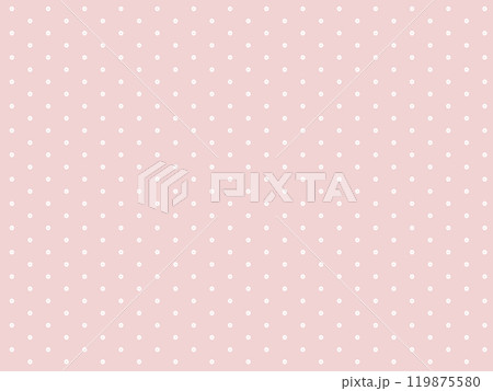 ドット・水玉のパターンの背景　かわいい　ピンク　Pink handwritten dot 119875580