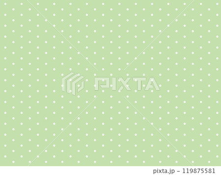ドット・水玉のパターンの背景　かわいい　緑　黄緑　Green handwritten dot 119875581