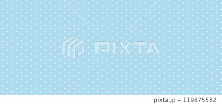 ドット・水玉のパターンの背景　かわいい　青　Blue handwritten dot pattern 119875582