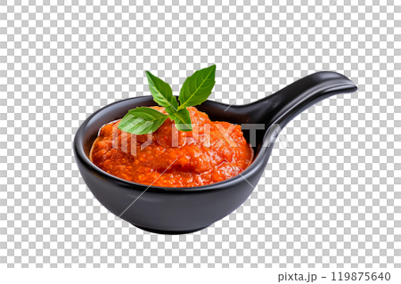 Delicious fresh Sambal Oelek Sauce with a red chili pepper, the perfect accompaniment to any meal. Delicious fresh Sambal Oelek Sauce with a red chili pepper, the perfect accompaniment to any meal. 119875640