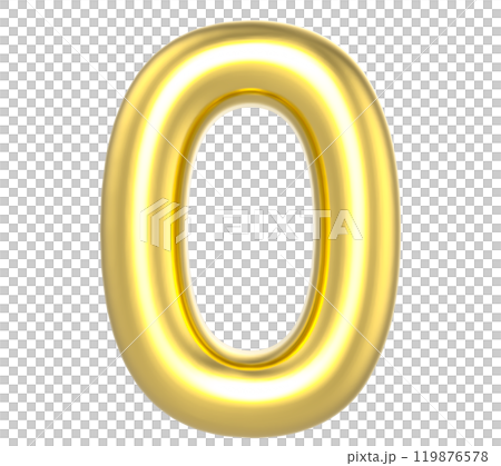 Number Gold Render 119876578