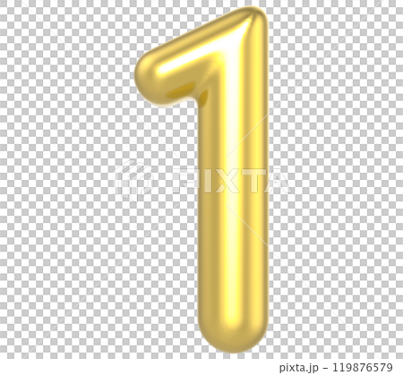 Number Gold Render 119876579