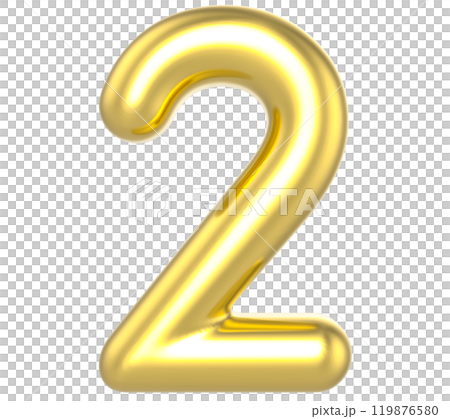 Number Gold Render Number Gold Render 119876580