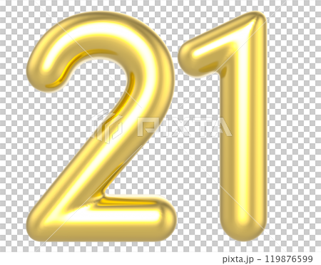 Number Gold Render Number Gold Render 119876599
