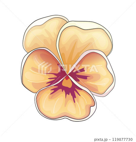 Realistic vector flowers petals buds bouquets. Anemones, peonies, pansies, magnolia 119877730
