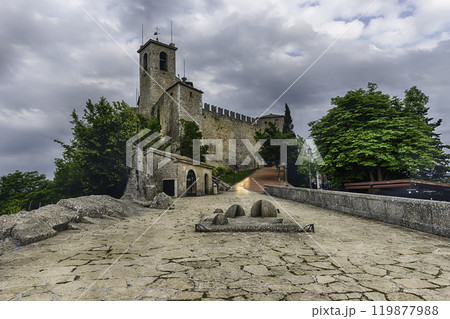 Fortress of Guaita on Monte Titano, Republic of San Marino Fortress of Guaita on Monte Titano, Republic of San Marino 119877988