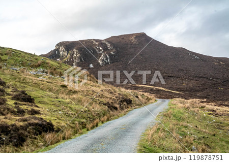 Slieve League pilgrim path by Teelin in County Donegal, Ireland Slieve League pilgrim path by Teelin in County Donegal, Ireland 119878751