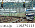 東海道本線の山崎駅付近を走行するJR貨物EF210形電気機関車 119879113