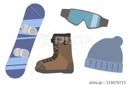 スノボー用具のイラスト 119879715