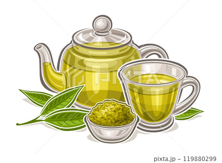 Vector logo for Green Tea Drink 119880299