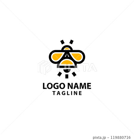 glow firefly logo design vector 119880716