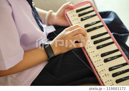 Girl with Melodion 119881172