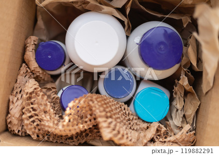 open box with vitamins, packaging 119882291