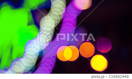 background blurred abstraction of colored lanterns and decorations 119882949