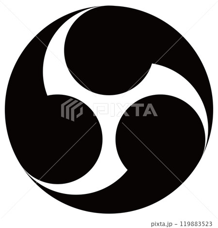 巴紋　三つ巴 119883523