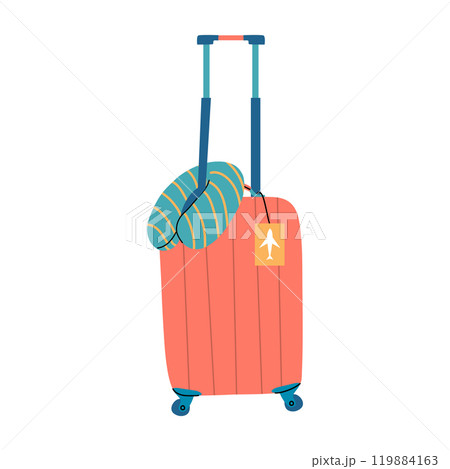 Illustration of baggage for plane travel, holiday and vacation. Illustration of baggage for plane travel, holiday and vacation. 119884163