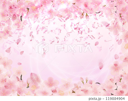 綺麗な桜の背景 綺麗な桜の背景 119884904