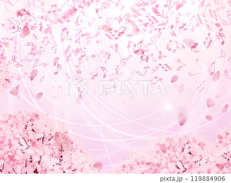 綺麗な桜の背景 119884906