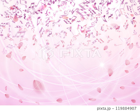 綺麗な桜の背景 119884907