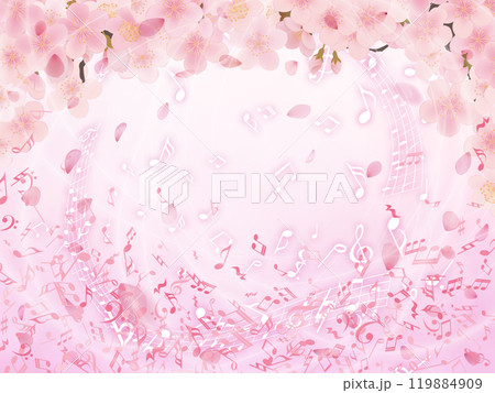 綺麗な桜の背景 119884909