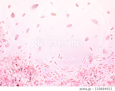 綺麗な桜の背景 119884911