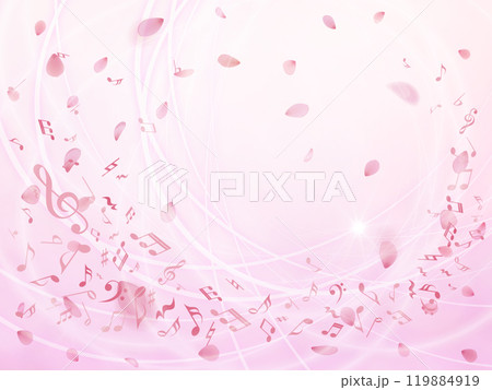 綺麗な桜の背景 119884919