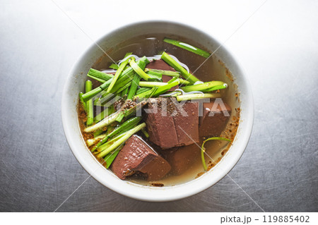 Pork blood jelly soup Pork blood jelly soup 119885402