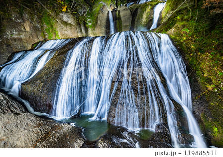 茨城 袋田の滝　秋の紅葉ライトアップ 119885511